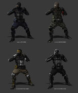 Martial Artists Concept Art Arkham Origins.