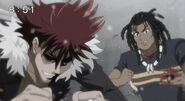 Gun comforts a frustrated Basara