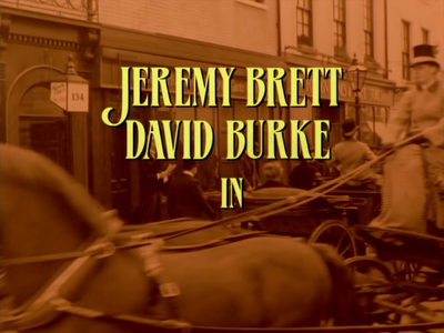 Main cast credits in the opening titles (first two series)