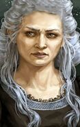 Patricia, Owner and Innkeeper of the Den of the Seven Vales. She is a tough one and has some strong opinions.