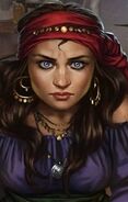 Kveroslava, Rom gypsy fortune teller with potent powers. Give her your hand and find out some insight into your very being.