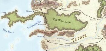 Tethyr on map