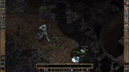 SCS mod allows golems to squeeze through doorways and chase down party members. Firkraag's Maze cave no longer prevents Adamantite Golem from pursuing.