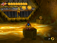 Banjo inside Honey B's Hive in Banjo-Tooie.