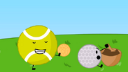 Tennis Ball and Golf Ball making some cake in "Sweet Tooth"