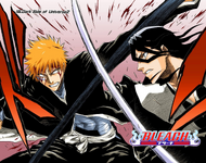 Ichigo and Byakuya on the cover of Chapter 165.