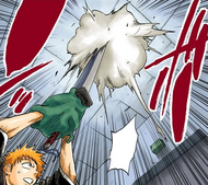 Don Kanonji's Kanonji-Style Final Super Attack: Kanonball frees Ichigo's Zanpakutō.