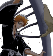 Grand Fisher uses Transcribe to stab Ichigo.