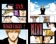 Ichigo and his allies on the cover of Chapter 389.