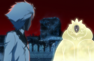 Mayuri begins his experiment on Hitsugaya.