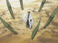 Aizen initiations the extraction process.