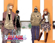 Ichigo, Orihime, Sado, and Uryū on the cover of Chapter 119.