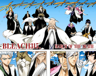 Chōjirō and several other Shinigami on the cover of Chapter 315.