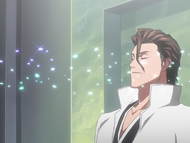 Aizen experiences Ulquiorra Cifer's memories through Solita Vista.