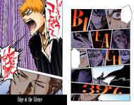 Ichigo and Aizen on the cover of Chapter 397.