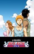 Ichigo, Orihime and Chad on the cover of Chapter 68.