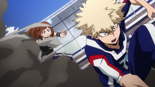 Ochaco surprises Katsuki