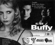 "Tonight, Buffy must choose... to save Sunnydale or her best friend."