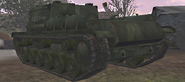 Rear view of the SU-152.