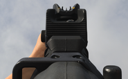 The default iron sights of the CX-9.