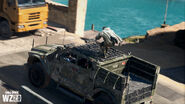 Ghost on the roof of an armored vehicle.