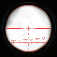 Unused scope reticle with Night Vision Goggles enabled.