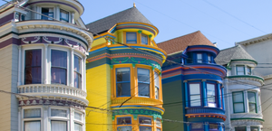 Homes in Haight District, San Francisco