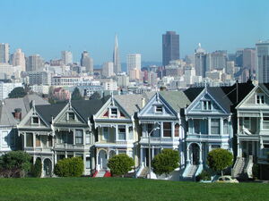 Very similar style homes in Alamo Square