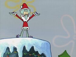 SquidwardAsSanta