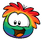 Rainbow Puffle Pin