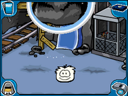 The puffle in the Mine, after being uncovered