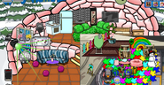 The glitch where two igloos would bug out during the party