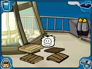 The puffle at the Beacon, after being uncovered