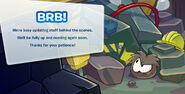 Current login screen when Club Penguin is updating