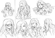 Miss X (Various Sketches)