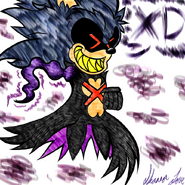 A chibi drawing of X.