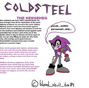 COLDSTEEL'S ORIGINAL APPEARANCE SHIT