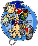 The human Sonic design that Advent was based on.