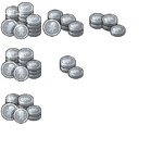 1vs1 Race Coins Effect Sprite Sheet