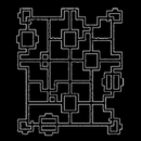 The entire map of the Hotel in Monsters & Mortals