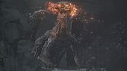 Midir spewing flames.