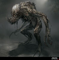 Concept art of the Stalker in Dead Space 3: Awakened.