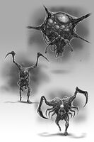 Concept art of Necromorphs found in Dead Space (mobile).