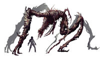 Concept art of the Tormentor in Dead Space 2.