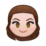 Rey's emoji for Disney Emoji Blitz.