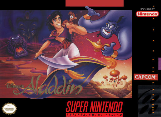 Aladdin SNES Box