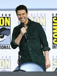 Tom Cruise speaks at the 2019 San Diego Comic Con.