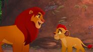 Simba and Kion in the lair.