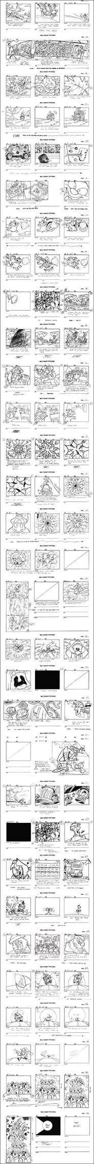 Storyboard for "Dalmatian Vacation" musical number