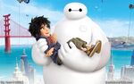 Baymax holds Hiro